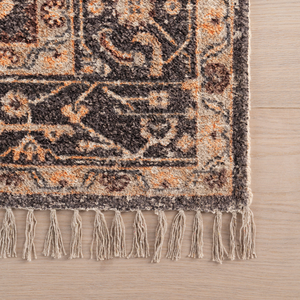 Mire Vintage Handmade Cotton Rug | Eggplant
