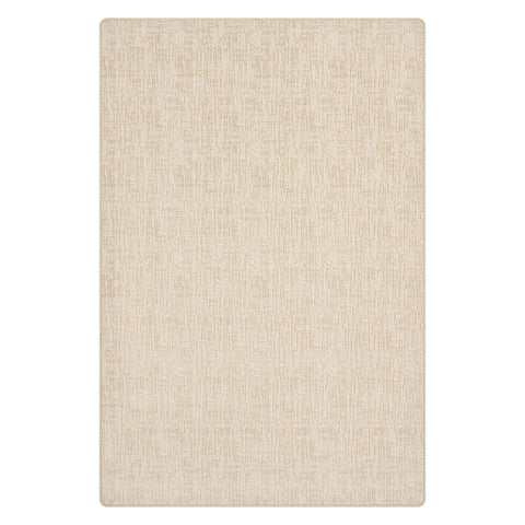 Phoebe Distressed Crosshatch Custom Rug | Beige