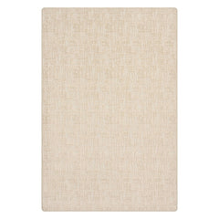 Phoebe Distressed Crosshatch Custom Rug | Beige