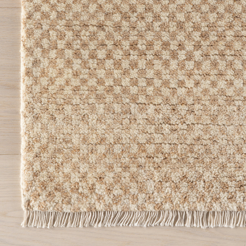 Pierce Hand Knotted Wool Rug | Wheat