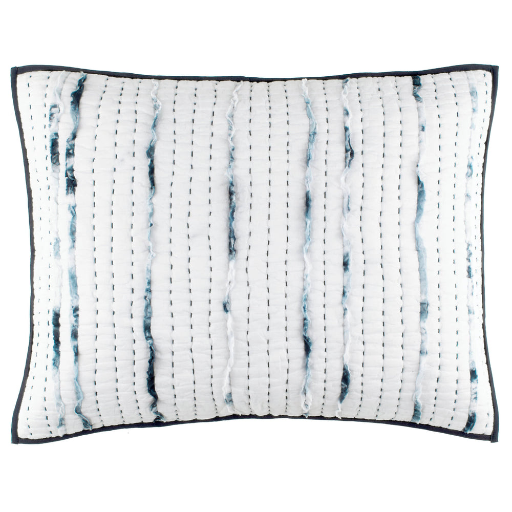 Draftsman Quilted Sham | Blue