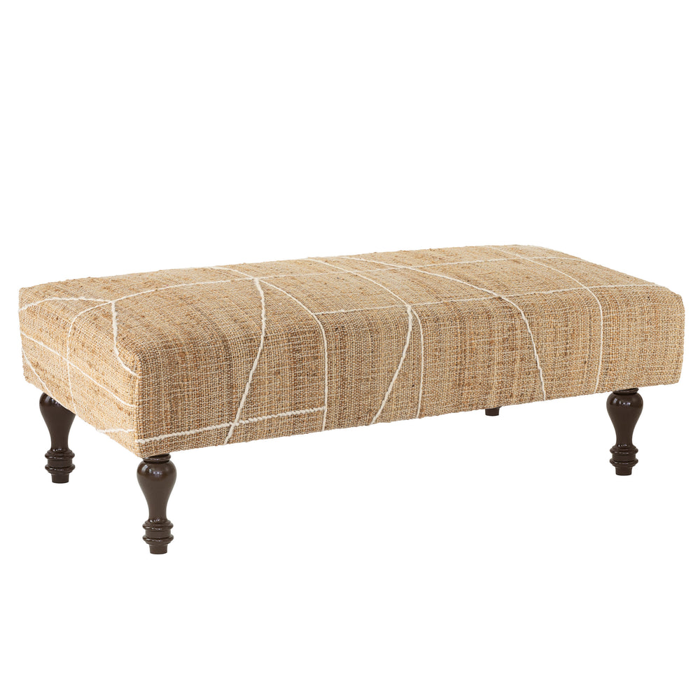 Judson Custom Rug Ottoman | Ivory