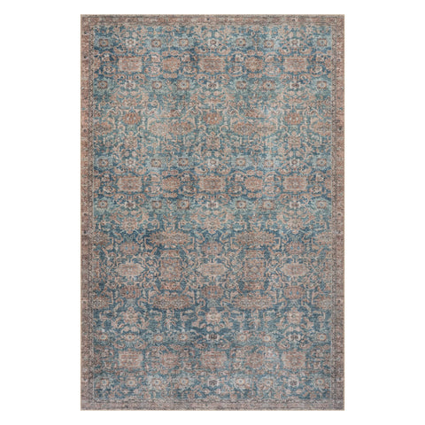 Adelaide Vintage Washable Rug | Blue