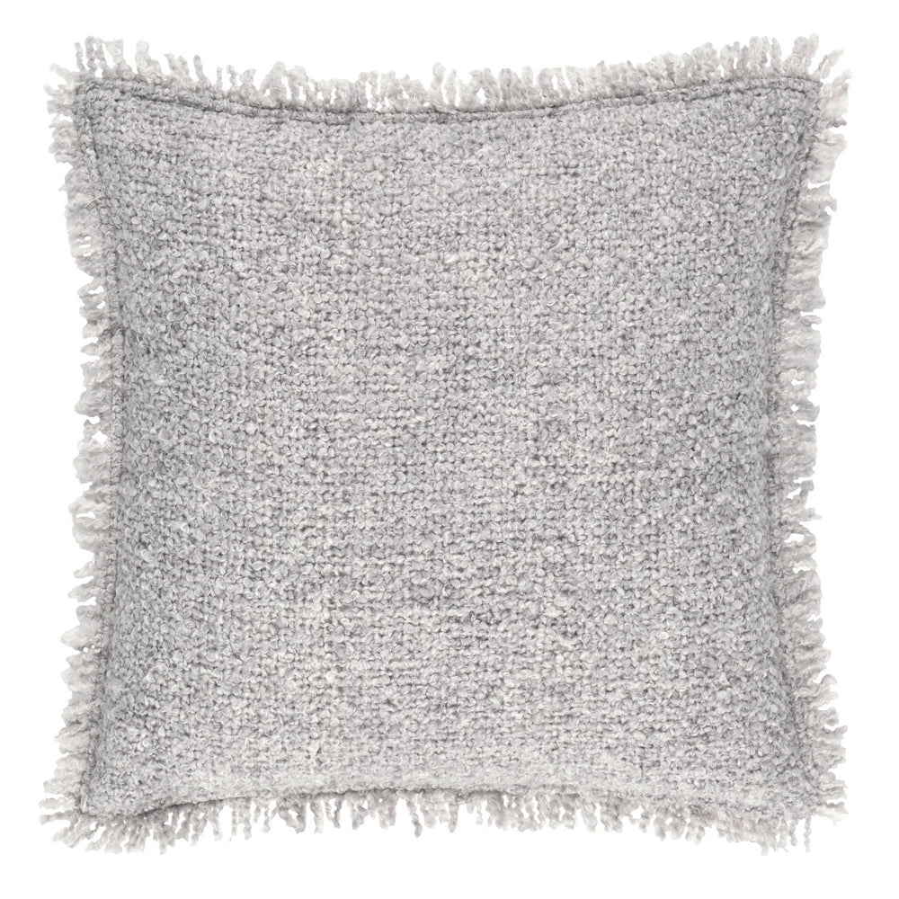 Boucle Indoor/Outdoor Decorative Pillow Cover | Grey