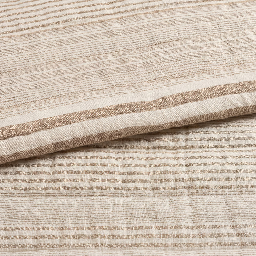 Carolina Stripe Quilt | Natural