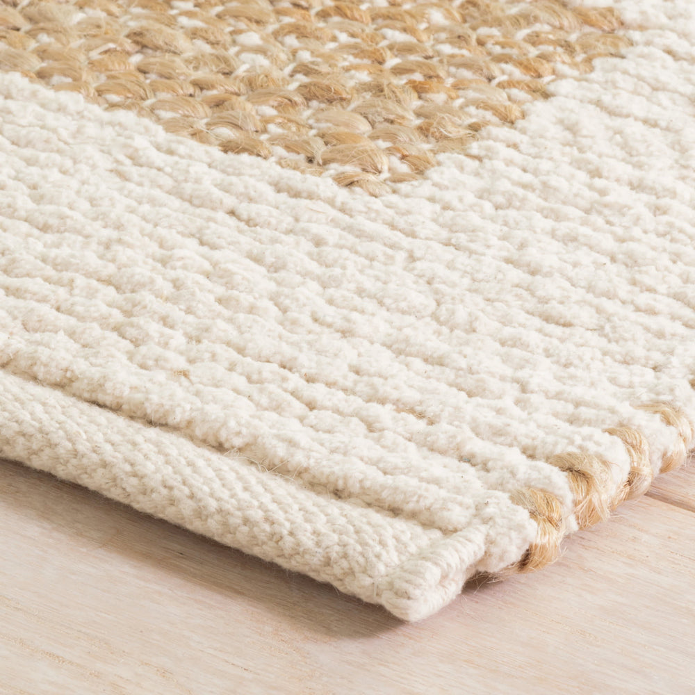 Milo Handwoven Jute/Cotton Rug | Ivory