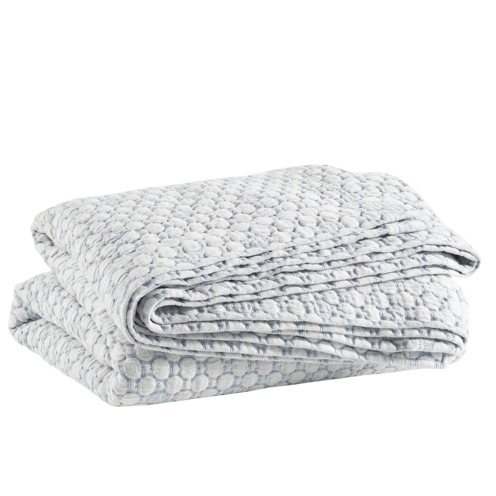 Lodi Matelasse Coverlet | Blue