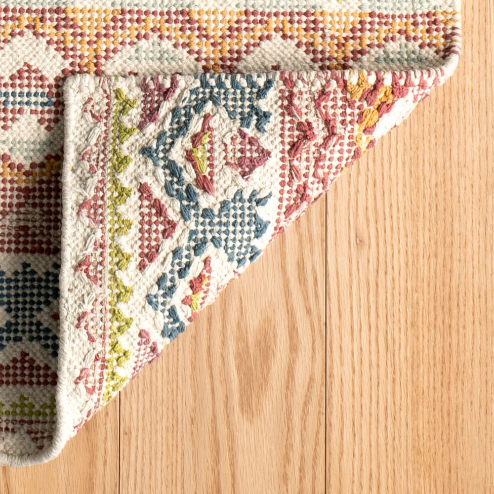 Stony Brook Hand Loom Knotted Cotton Rug | Multi