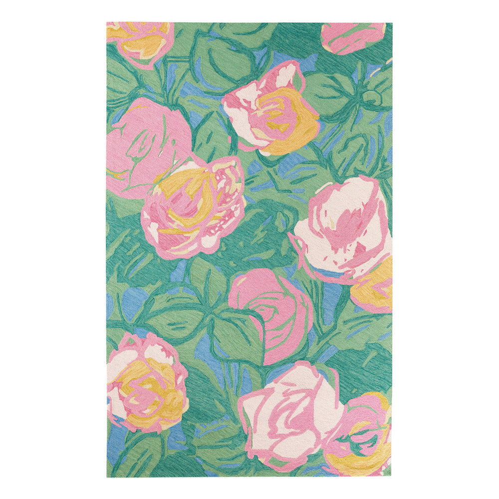 Dew Pond Hand Micro Hooked Wool Rug | Green