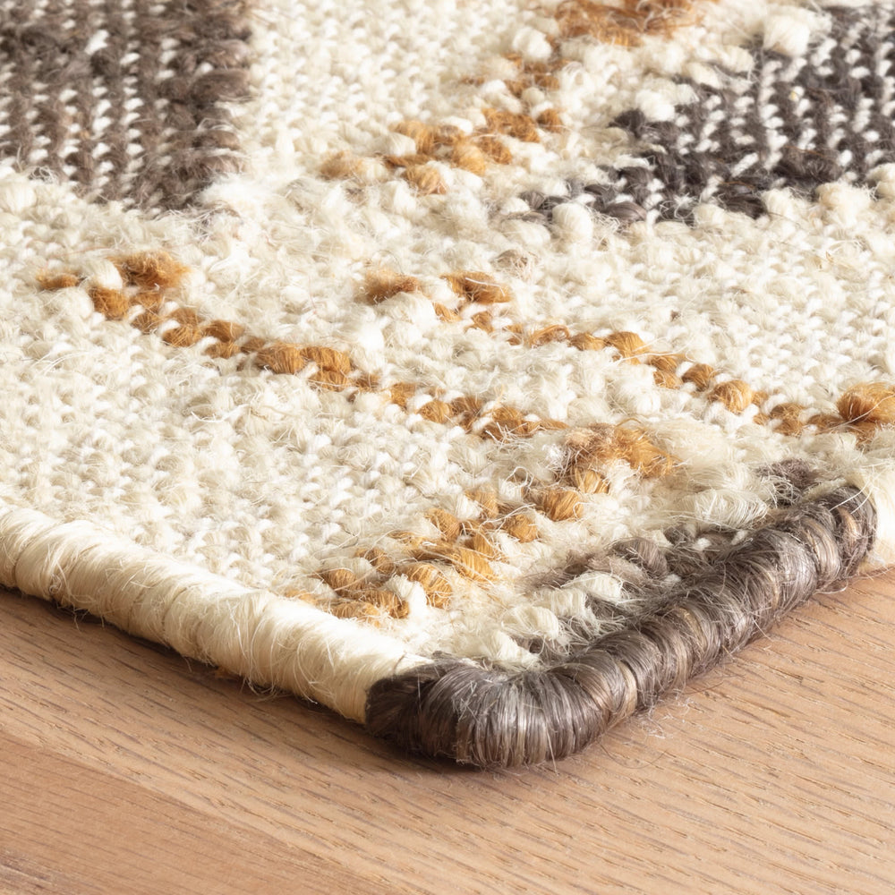 Loki Handwoven Jute Rug | Brown