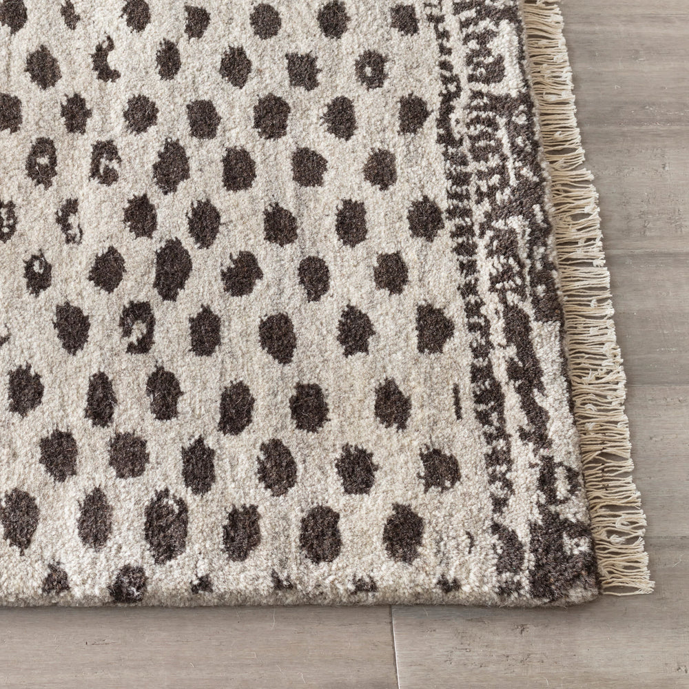 Hugo Hand Knotted Wool Rug | Black