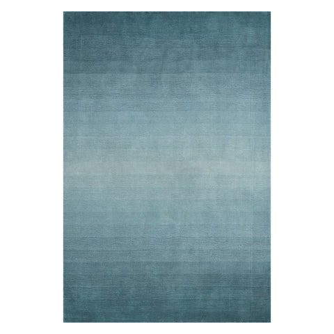 Ombre Hand Loomed Gradient Wool Rug | Blue