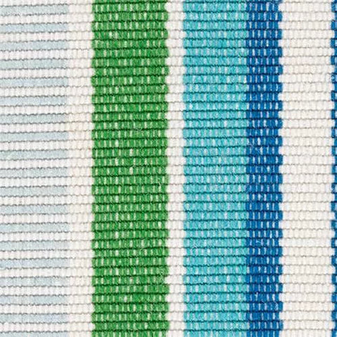 Always Greener Handwoven Indoor/Outdoor Rug Swatch | Cobalt/Green