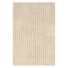 Kris Striped Plush Cloud Washable Rug | Beige