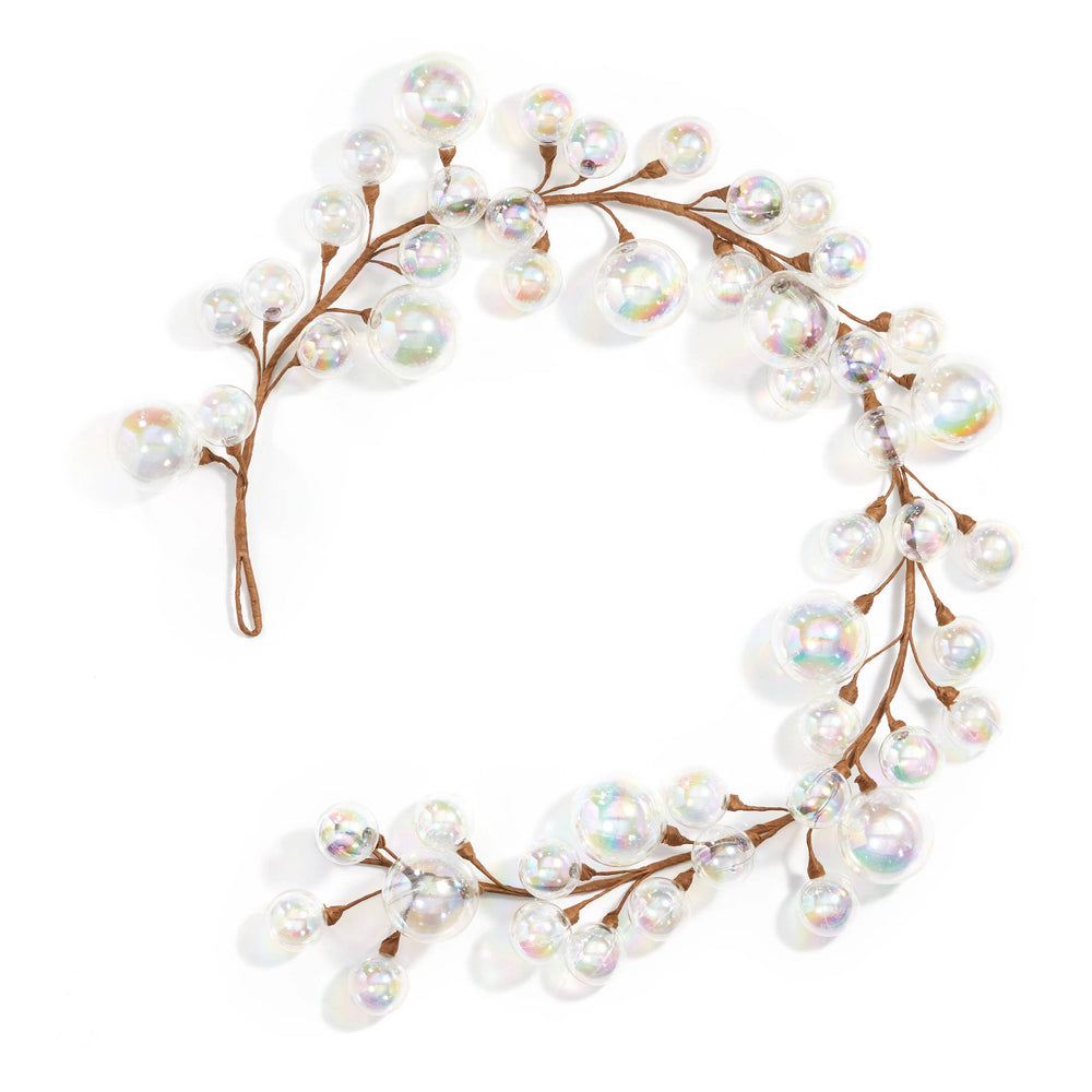Iridescent Ball Garland | Clear