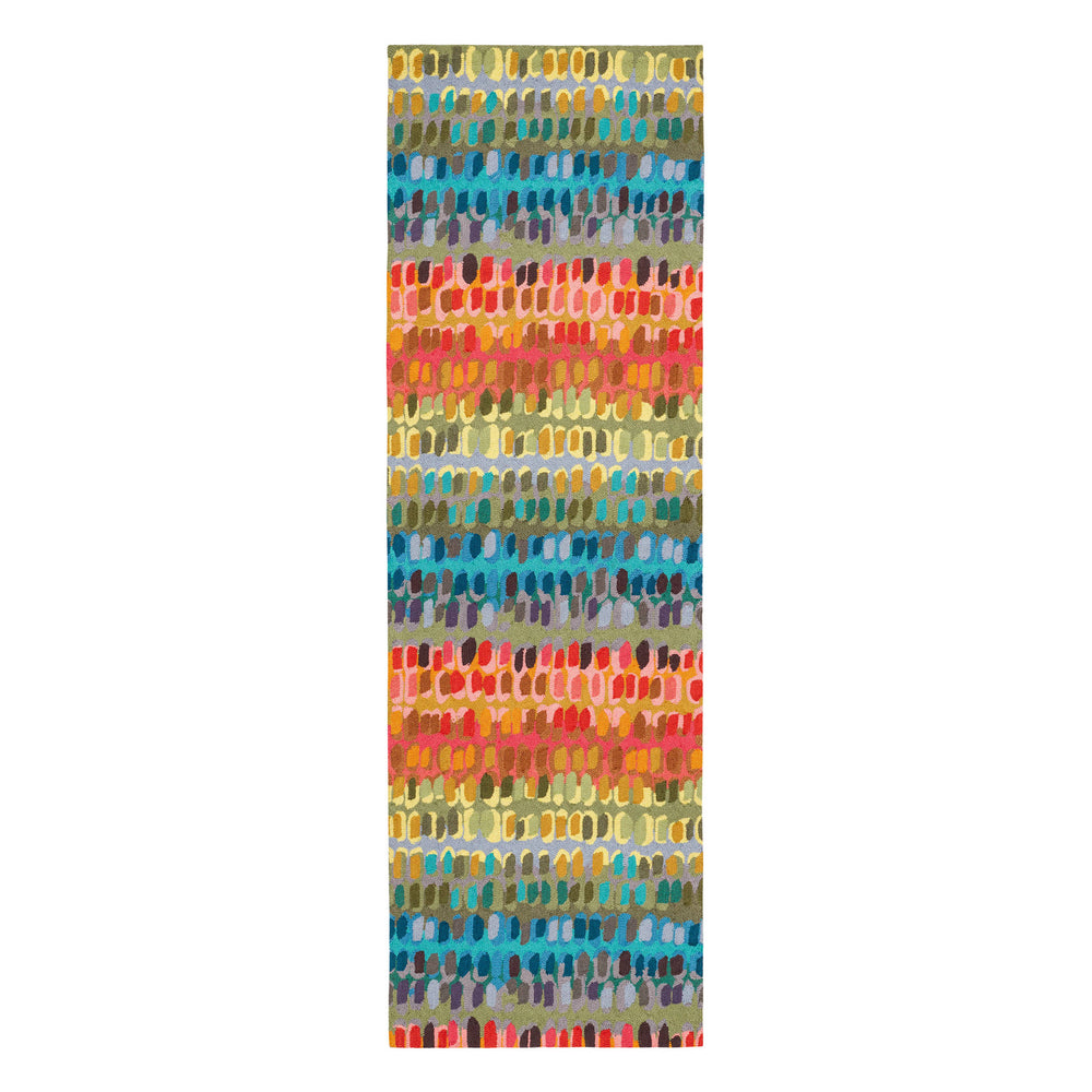 Paint Chip Hand Micro Hooked Wool Rug | Multi