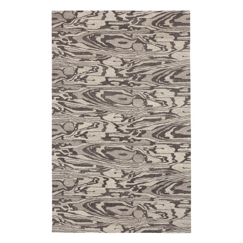 Weston Hand Micro Hooked Wool Rug | Grey
