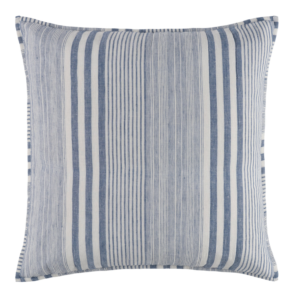 Carolina Stripe Quilted Sham | French Blue