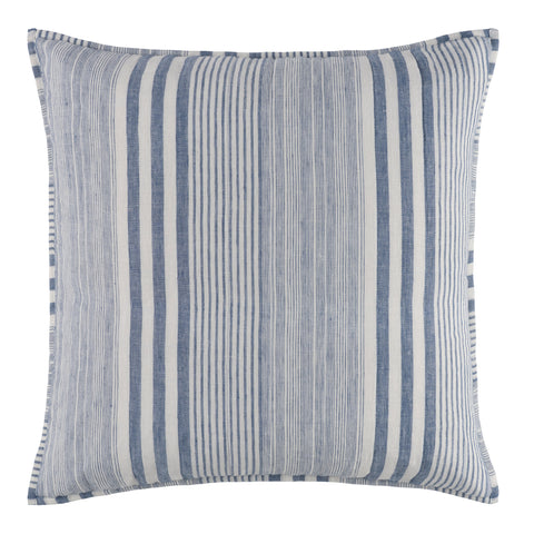 Carolina Stripe Quilted Sham | French Blue