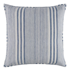 Carolina Stripe Quilted Sham | French Blue