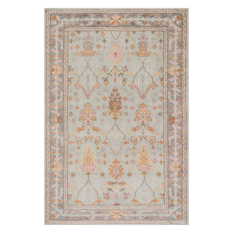 Mara Washable Rug | Light Blue