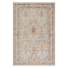 Mara Washable Rug | Light Blue