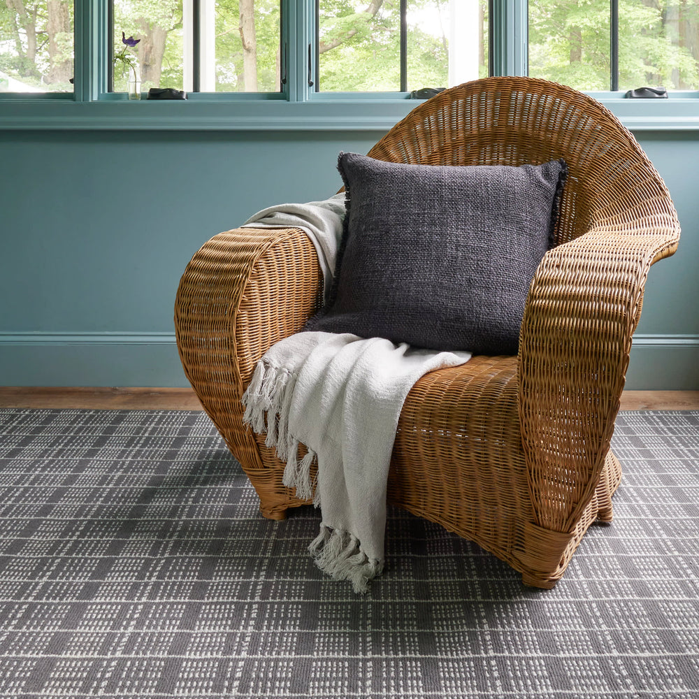 Griffin Linen Decorative Pillow Cover | Granite