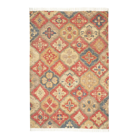 Pali Handwoven Jute Rug | Multi