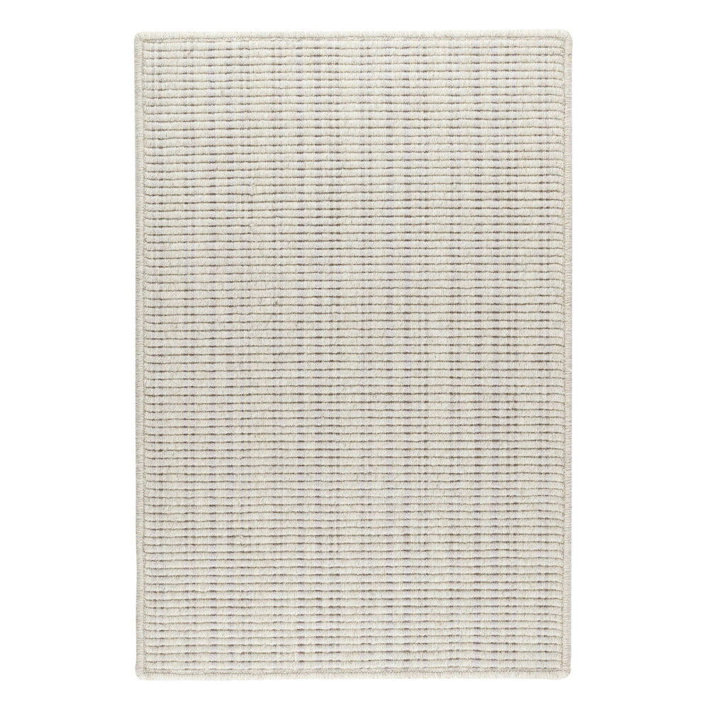 Warren Ticking Woven Wool Custom Rug | Silver