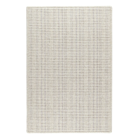 Warren Ticking Woven Wool Custom Rug | Silver