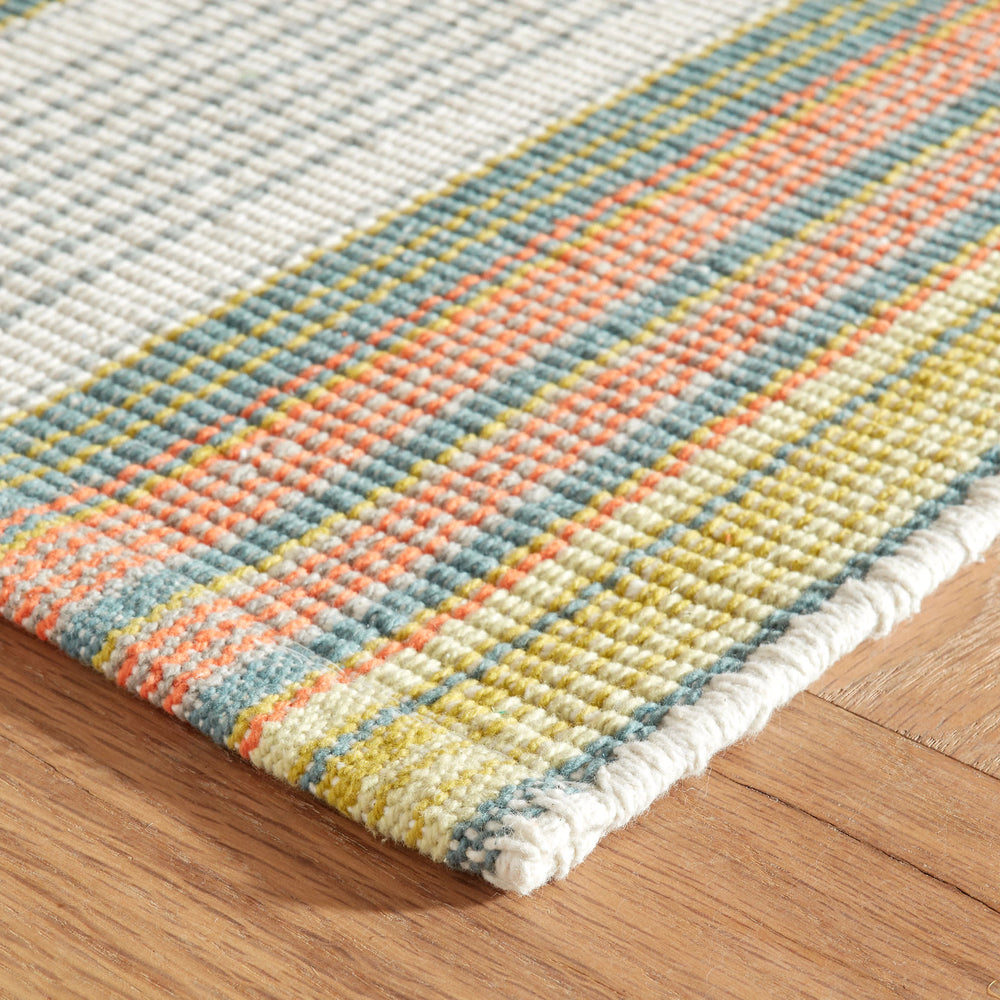 Sloane Stripe Handwoven Cotton Rug | Sprout