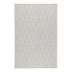 Maze Woven Wool Custom Rug | Pale Blue