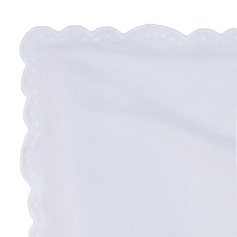 Airlie Embroidered Duvet Sham Swatch | White