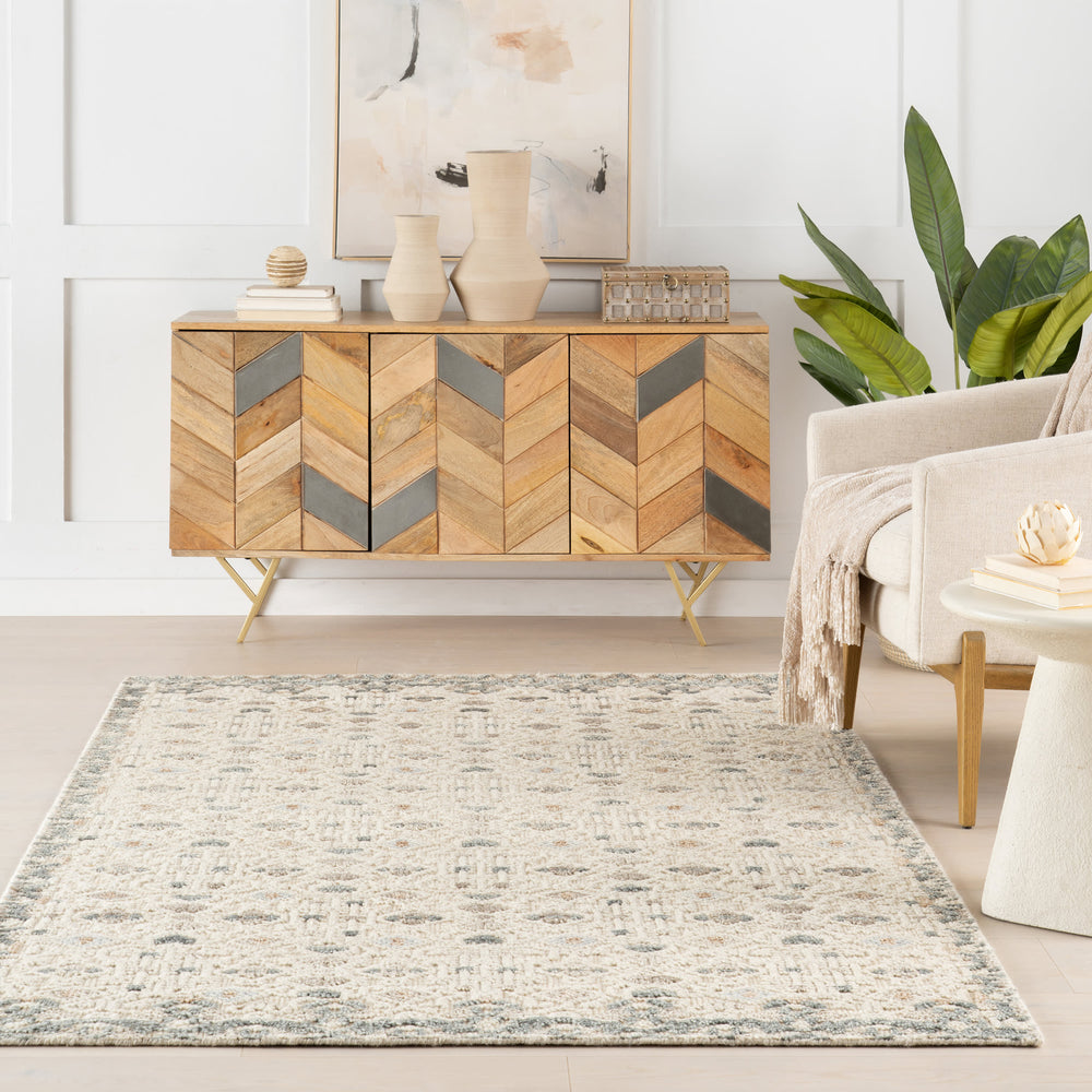 Emory Hand Knotted Wool Rug | Ivory