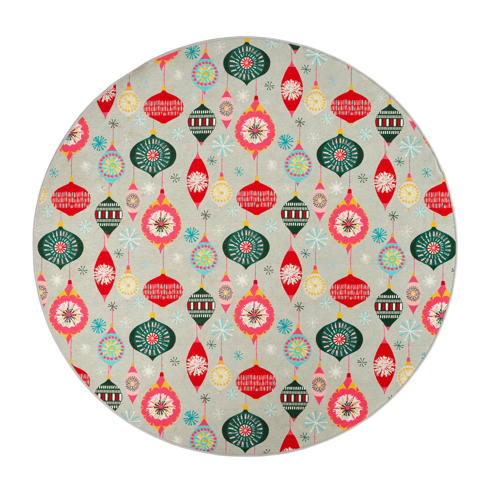 Ornaments Machine Washable Rug | Multi