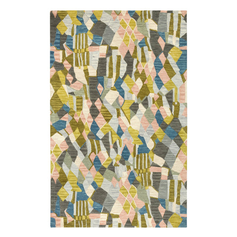 Deer Leap Hand Hooked Wool Rug | Coral