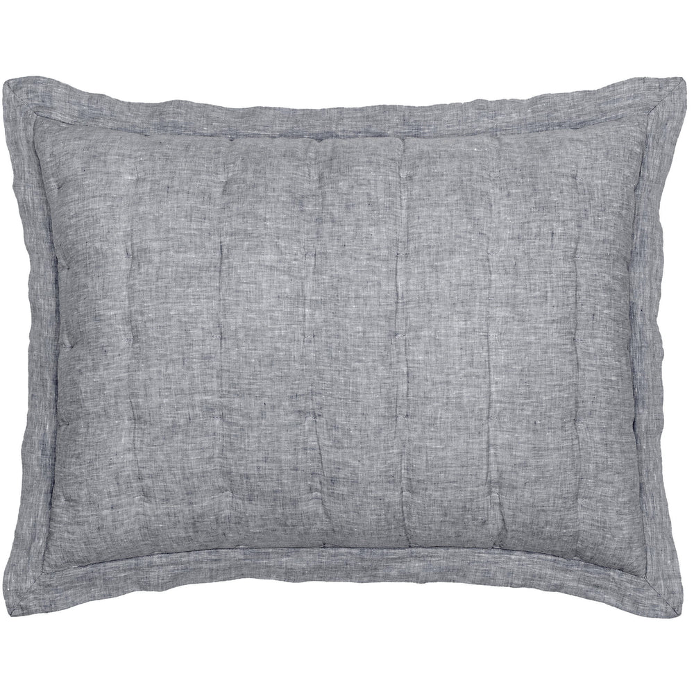 Lush Linen Puff Sham | Black
