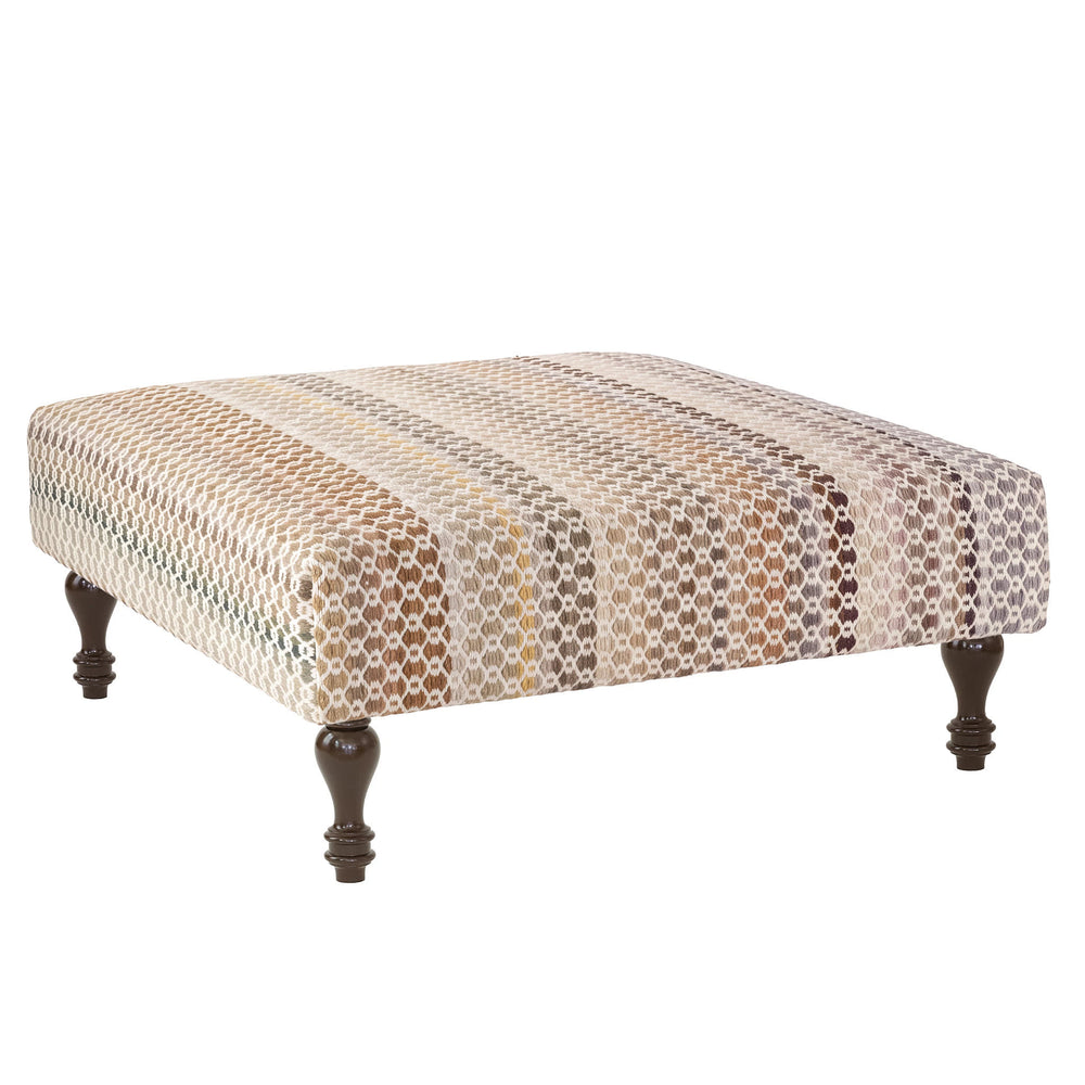 Poppy Rug Ottoman | Natural