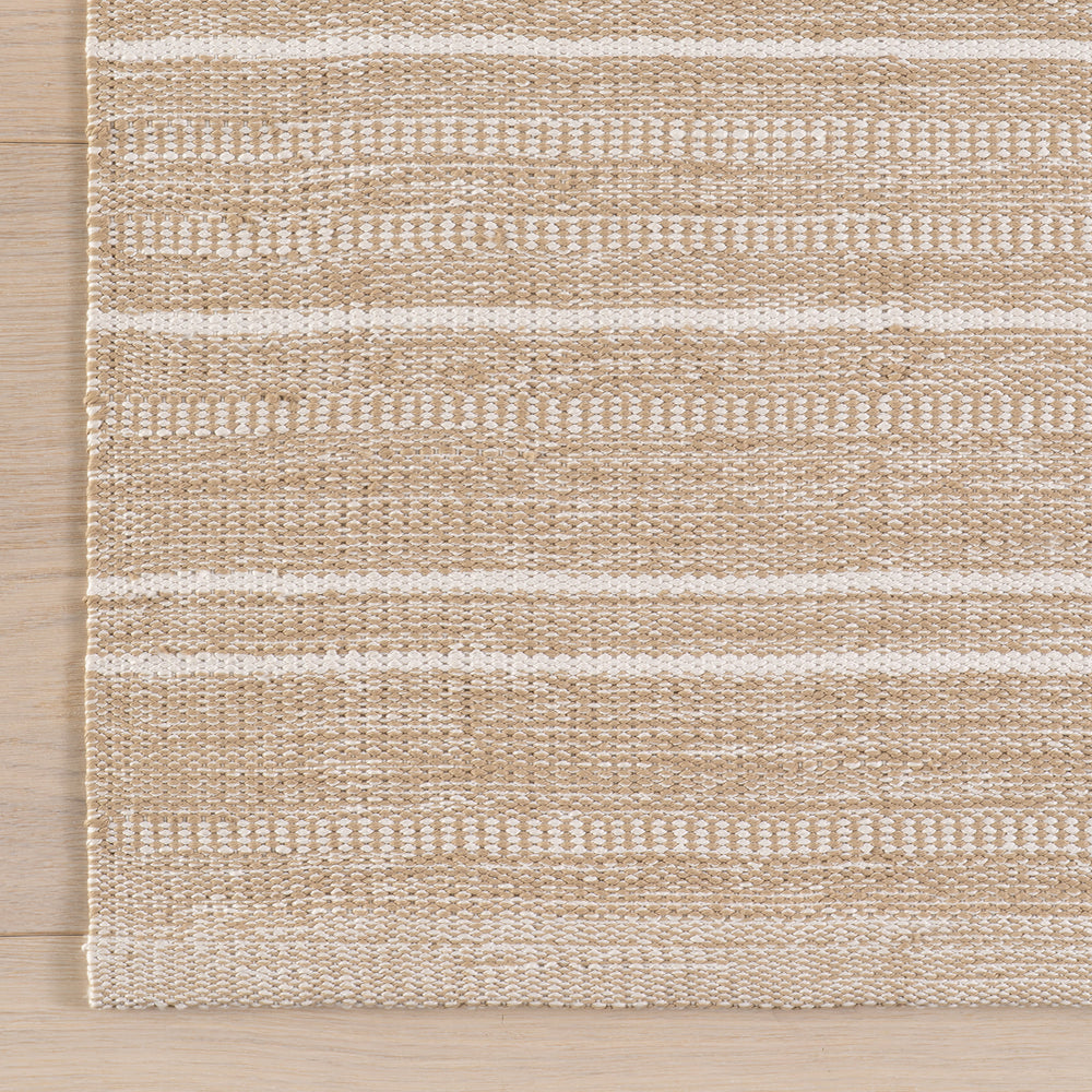 Skipper Stripe Handwoven Indoor/Outdoor Rug | Khaki