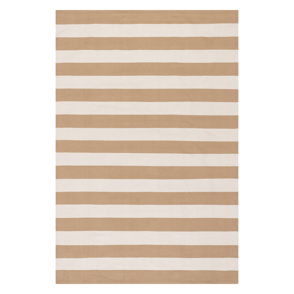 Banks Stripe Handwoven Indoor/Outdoor Rug | Khaki