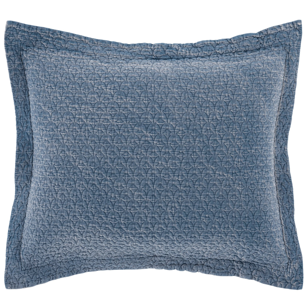 Hawley Matelasse Sham | Indigo