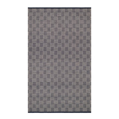 Squares Handwoven Indoor/Outdoor Rug | Navy