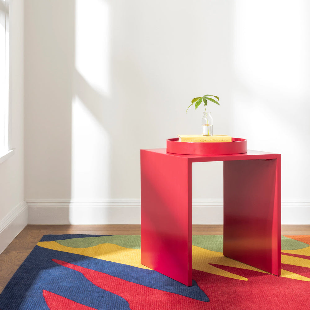 Graphic Hand Tufted Wool Rug | Multi