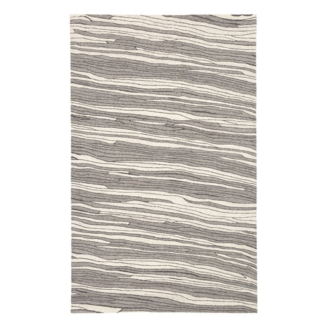 Andres Hand Micro Hooked Wool Rug | Grey