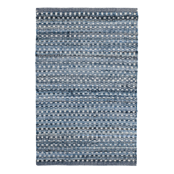 Denim Stone Handwoven Cotton Rug | Blue – Annie Selke
