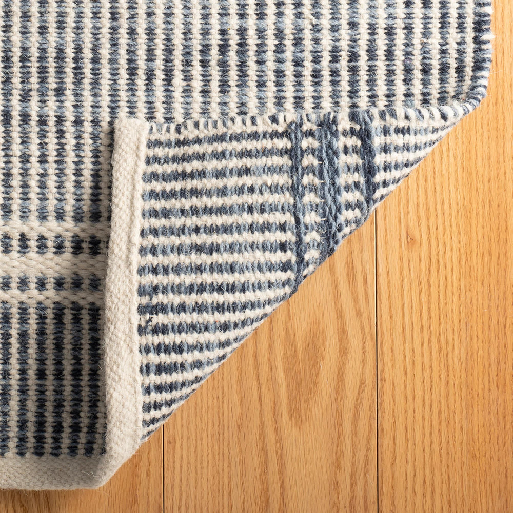 Malta Handwoven Wool Rug | Blue