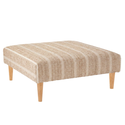 Arbor Rug Ottoman | Ivory