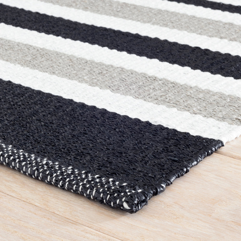Oakley Stripe Handwoven Indoor/Outdoor Rug | Neutral