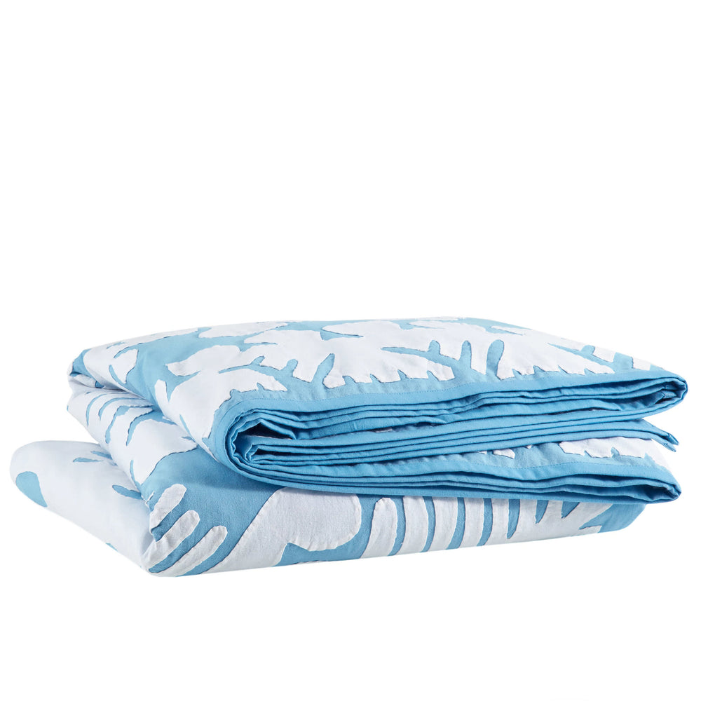Knight Wood Cutwork Coverlet | Lapis