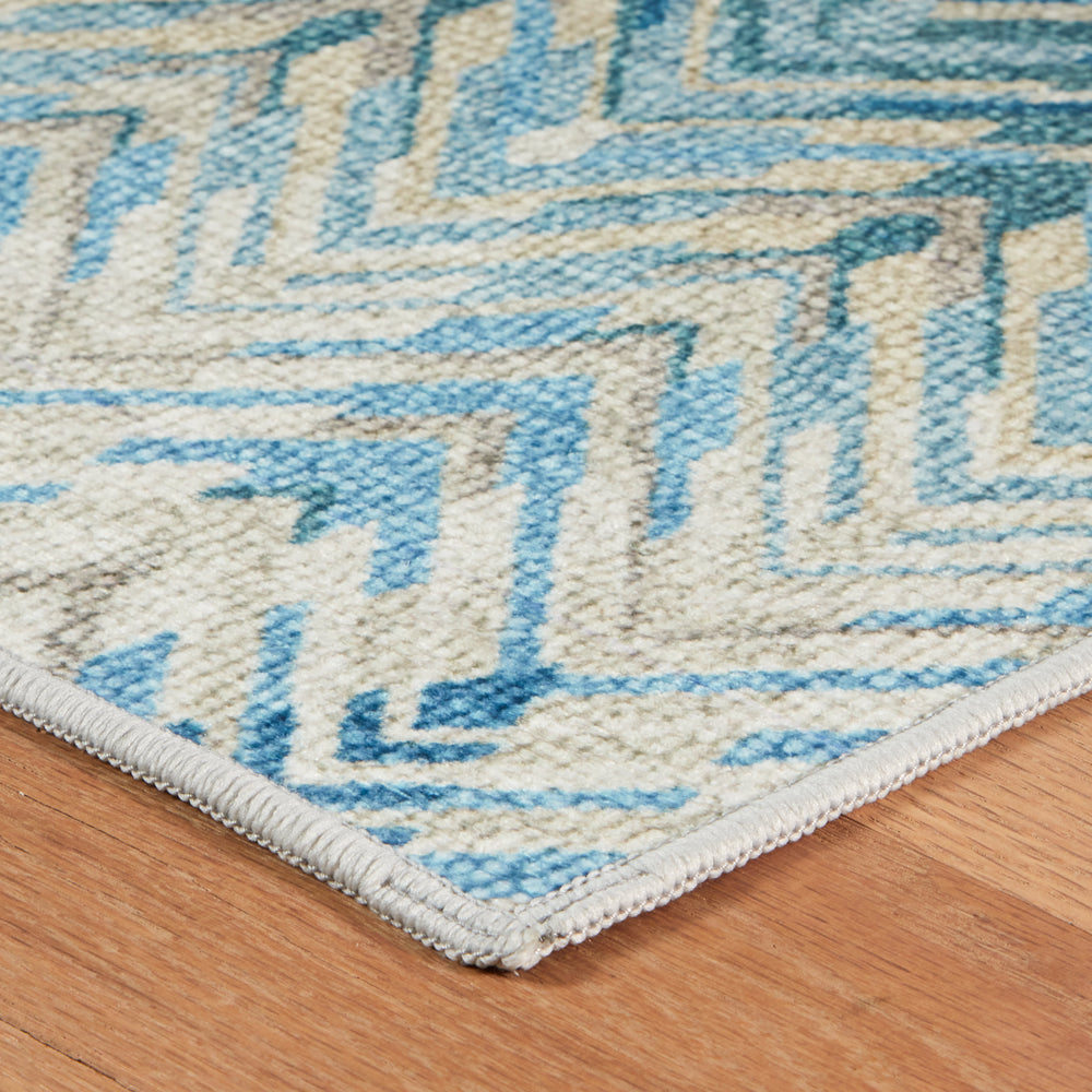 Seneca Machine Washable Rug | Blue